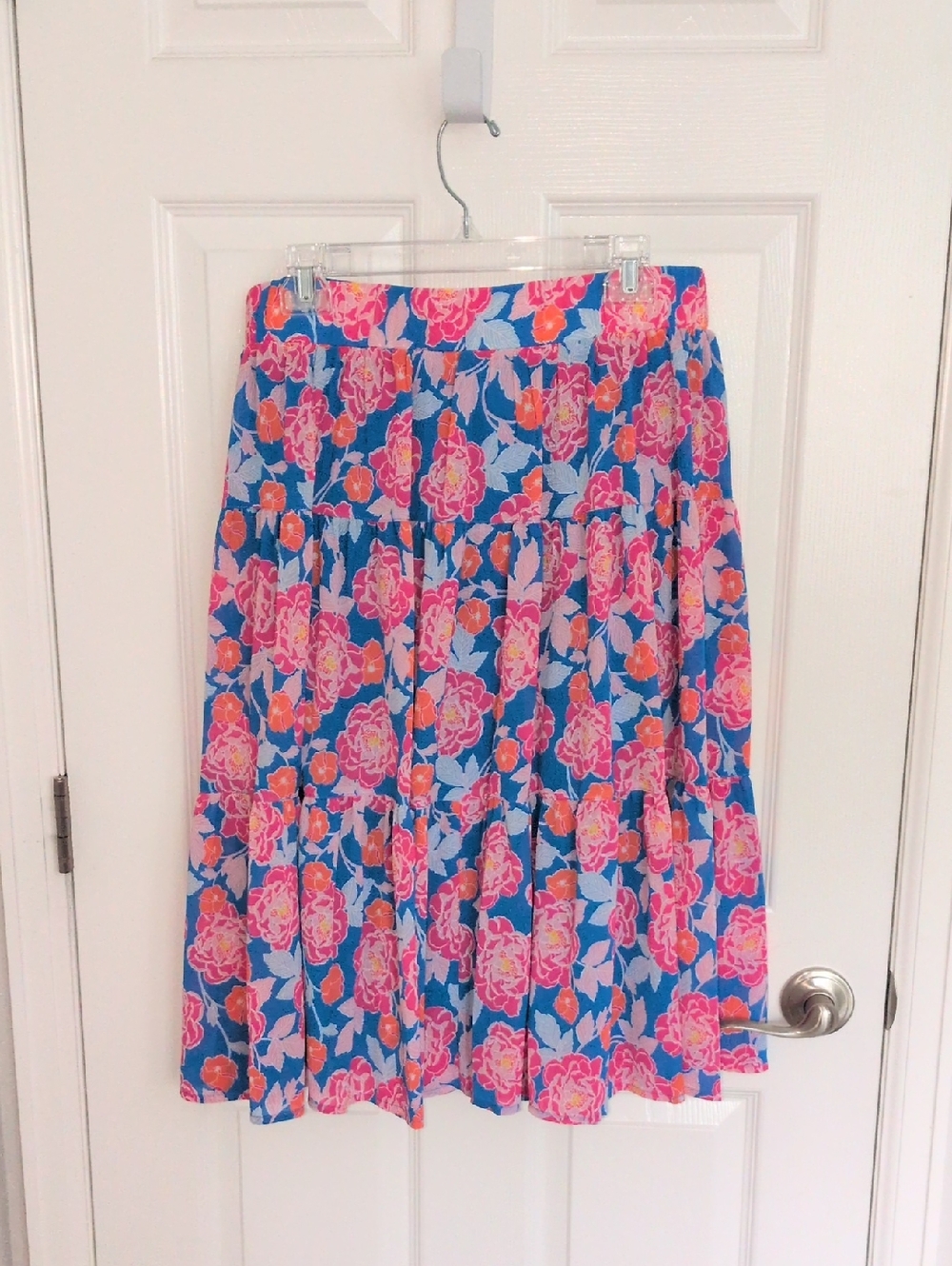 Ruby Rd. Colorful Floral Skirt - PM - Picture 4 of 5